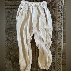 Zara kids cream sweatpants